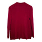 Talbots Cashmere Cardigan Sweater Cable Knit Open Front Raspberry Medium Petite