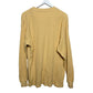Vintage 90s Jos A Bank Thermal Shirt Waffle Knit Yellow Henley Cotton Medium