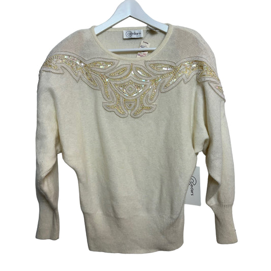 Vintage 90s With the Tags Cedars Beaded Sweater Angora and Wool Medium