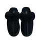 Ugg Disquette Slippers Platform Slip On Sheepskin Suede Black 8