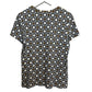 Tory Burch Louis T-Shirt Short Sleeve Geometric Pattern Octagon Cotton Medium