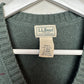 Vintage L.L. Bean Forest Green Plaid Sweater Vest Cotton Large