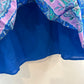 NWT Talbots Tiered Midi Skirt Blue Purple Paisley Garden Pull on Medium
