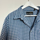 Vintage Billabong Plaid Short Sleeve Button Down Collared Shirt Blue Large