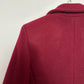 New with Tags LaQuan Smith Wool Cropped Blazer Maroon Oxblood Red Medium