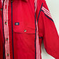 Dickies Short Sleeve Button Down Collared Shirt Red Striped Retro Work Shirt Large