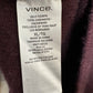 Vince Plush Cashmere Funnel Neck Sweater Maroon Pullover Long Sleeve XL