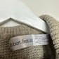 Vintage 90s Robert Scott Ltd Collared Sweater Beige Silk Knit Medium