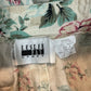 Vintage 80s 90s Leslie Fay Sport High Rise Floral Trouser Long Shorts Cotton Linen 8