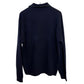 J. Crew Wool Polo Sweater Pullover Collared Navy Blue XL