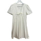 Madewell Tie Front Mini Dress Short Sleeve White Poplin Cotton 2