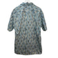 Vintage 90s Burma Bibas Geometric Short Sleeve Button Down Shirt Cotton Medium