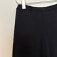 Eileen Fisher Black Wool Knit Slim Pants Pull On High Rise Straight Leg Trouser XS