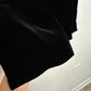 Y2K Giorgio Armani Black Velvet Skirt Pleated Lined Made in Italy 44 8