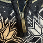 Dale of Norway Polarwind Vail Sweater Half-Zip Wool Fair Isle Knit Dale Sport Medium