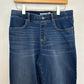 Betabrand Straight-Leg 4-Pocket Yoga Denim Jeans Stretch Jegging High Rise Large