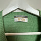 Vintage Revere Sweater Vest Light Green Knit V Neck Large
