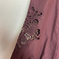 St. Roche Clair Top in Rasin Plum Purple Peasant Long Sleeve High Neck 4