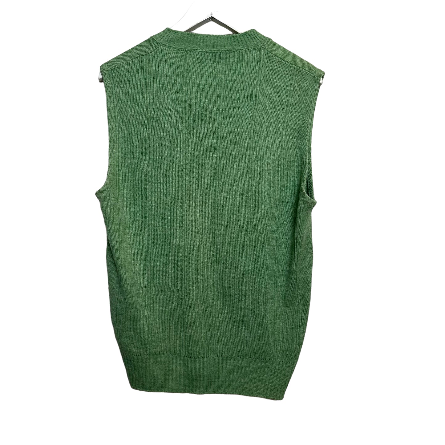 Vintage Revere Sweater Vest Light Green Knit V Neck Large – Lilac