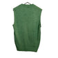 Vintage Revere Sweater Vest Light Green Knit V Neck Large