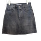 NWT Joe's Jeans Denim Skirt Anastasia Button Fly Grey Charcoal Mini 25
