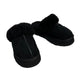 Ugg Disquette Slippers Platform Slip On Sheepskin Suede Black 8