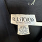 Vintage 90s R.J. Stevens Black Floral Dress Made in the USA Rayon 12
