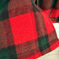 Vintage 70s Woolrich Wool Plaid Shirt Jacket Shacket Red Green Large