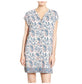 Madewell Silk Flora Paisley Popover Dress Block Print Pink Blue Small