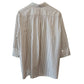Tuckernuck Button Down Shirt Striped Beige White Cotton Adair Oversized Medium