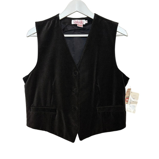 NWT Vintage 80s 90s Rafaella Vest Velvet Velour Cropped Suit Tailored 10