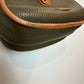 Vintage Dooney and Bourke Horseshoe Bag Crossbody Green All Weather Leather
