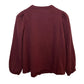 Marine Layer Colette Button Up Top Blouse Long Sleeve Maroon Burgundy Gauze S