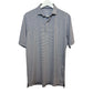 Johnnie-O Lyndon Lyndon Polo Performance Jersey Striped Golf Heather Twilight M