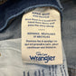 Wrangler High Rise Festival Short Denim Jean Button Fly Dark Wash Cut Off 32