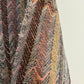 Vintage 90s Casalana Grandpa Sweater Chunky Knit Rainbow Chevron V Neck Medium