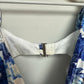 NWT For Love & Lemons Hyacinth Drawstring Mini Dress Blue White Floral XS