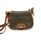 Vintage Dooney and Bourke Horseshoe Bag Crossbody Green All Weather Leather