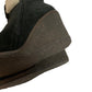 Yves Saint Laurent YSL Wedge Heel Aspen Suede Black Boots Shearling Fur 37.5