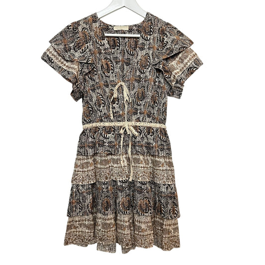 Ulla Johnson Kaitlyn Dress Yarrow Mini Short Sleeve Tiered Ruffle Skirt 6