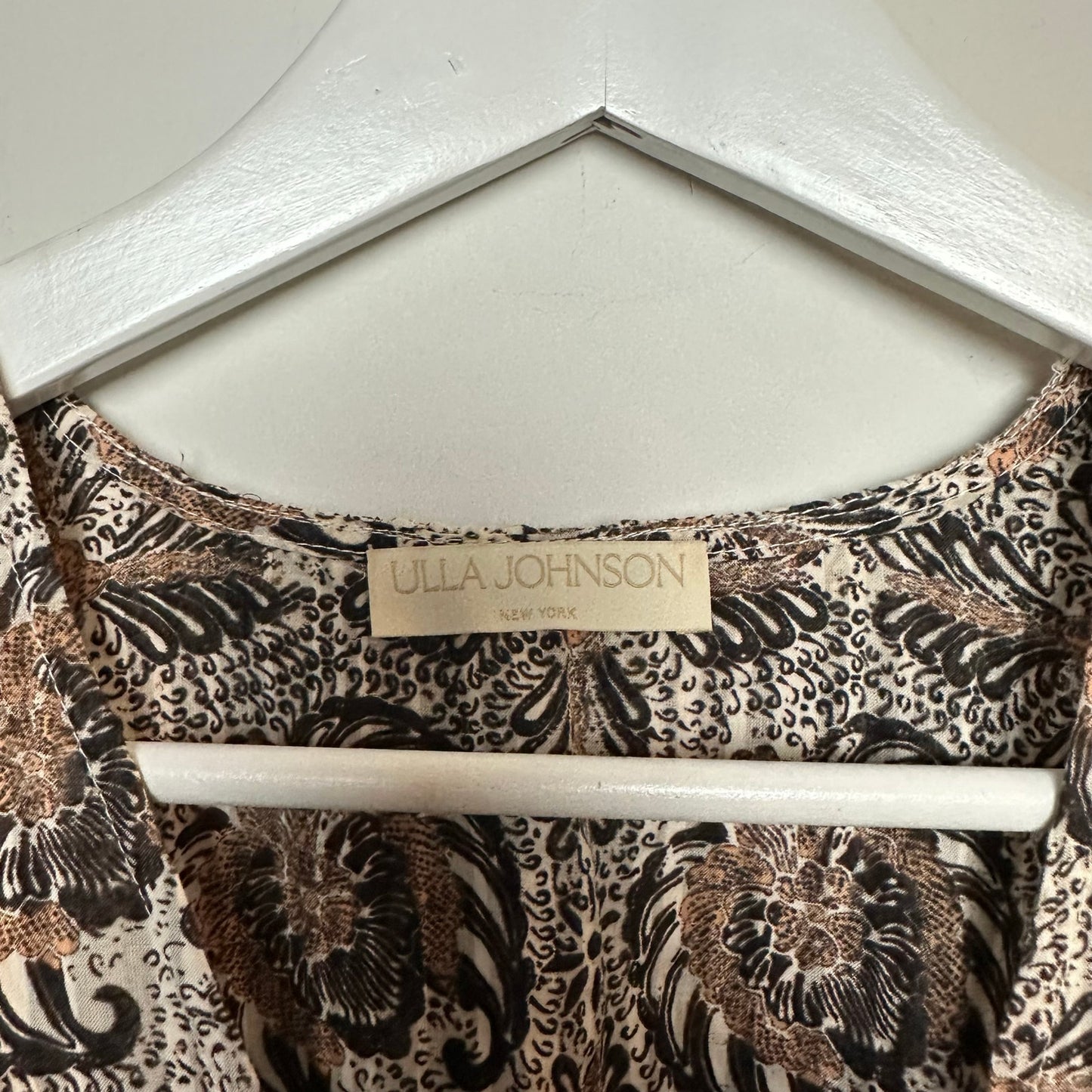 Ulla Johnson Kaitlyn Dress Yarrow Mini Short Sleeve Tiered Ruffle Skirt 6