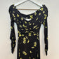 NWT Cara Cara Mirana Dress Off-the-shoulder Floral jersey Maxi Long Sleeve M