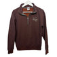 Boone, NC Pullover Sweatshirt Brown Half Zip Small