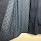 Eileen Fisher Open Front Quilted Jacket Blue Organic Cotton Small