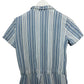 Lacausa Striped Montana Jumpsuit Coveralls Indigo Striped Cotton XS