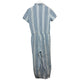 Lacausa Striped Montana Jumpsuit Coveralls Indigo Striped Cotton XS