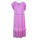 Current Air Sereia Pleated Midi Dress Orchid Pink Medium