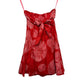 Y2K Free People Strapless Mini Dress Tunic Top Red 4