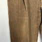 Jos A. Bank Brown Corduroy Pants Trousers Straight Leg Pleat Front Cuffed 38R Mens