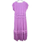 Current Air Sereia Pleated Midi Dress Orchid Pink Medium